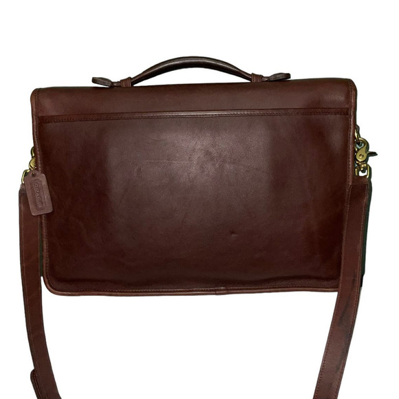 Vintage Coach Lexington Briefcase 5265 Glove-tanned Leather Messenger Laptop Bag - Picture 3 of 16